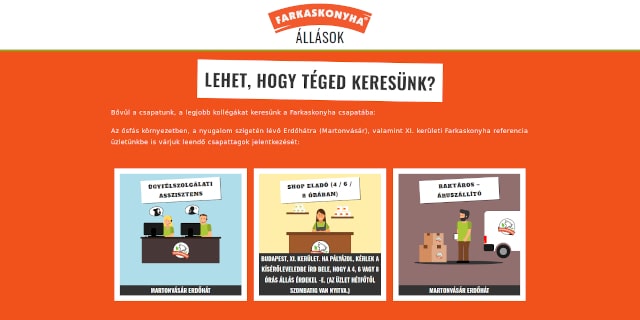 HR portal of Farkaskonyha Ltd.